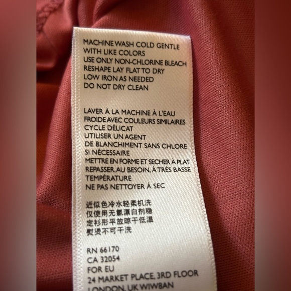 FREE PEOPLE INTIMATELY OLIVIA VELVET DRESS SIZE S Rose Burnout - Picture 6 of 6